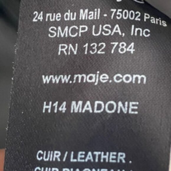 Fall for the iconic Maje leather jacket  Elegance,boldness,and comfort combined! - Picture 6 of 7